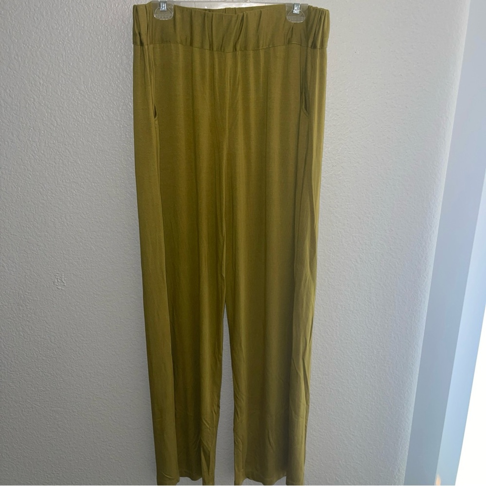 Olive Wide Leg Pants